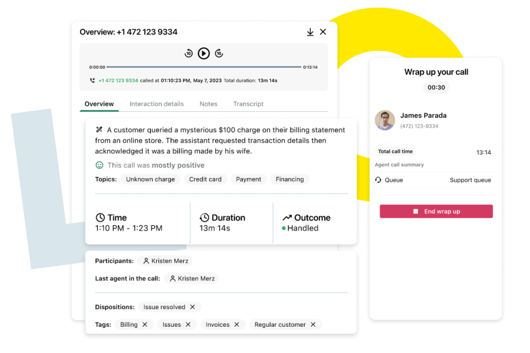 Collage dell’assistenza amministrativa basata sull’IA di GoTo Connect, Ask GoPilot.