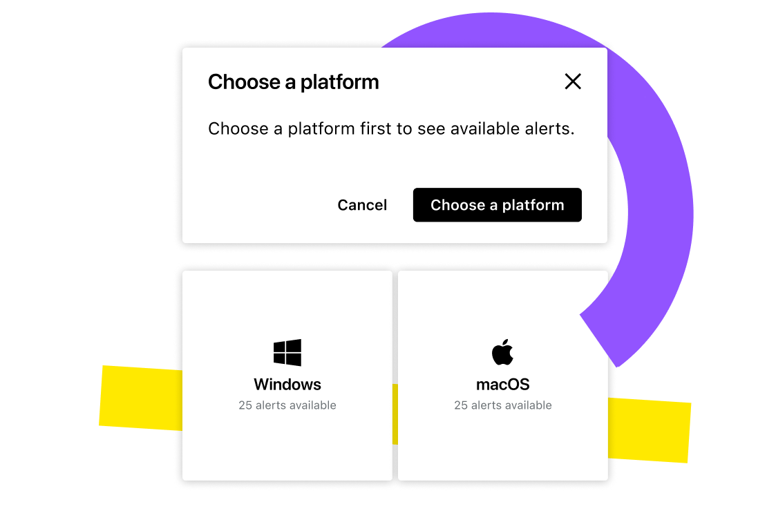 La funzionalità di avvisi IT di GoTo Resolve con la notifica degli avvisi disponibili su Windows o macOS.